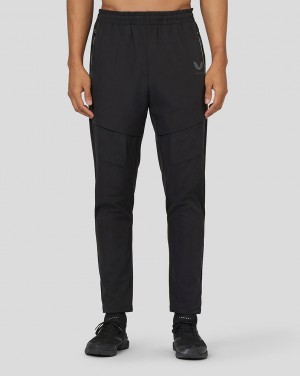 Black Castore Flex Woven Cargo Joggers | 9786CZJEO