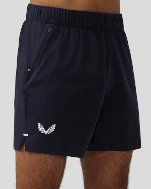 Midnight Navy Castore Zone Lightweight Ventilated (6”) Training Shorts | 6093PWTBE