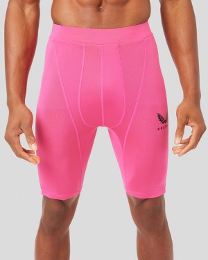 Pink Castore Baselayer Shorts | 5483GQKJV