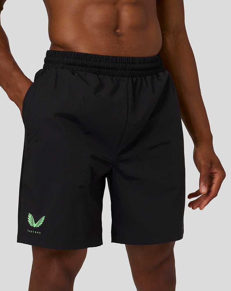 Black/Bright Green Castore Flow Lightweight Woven Shorts | 7941YGQAZ