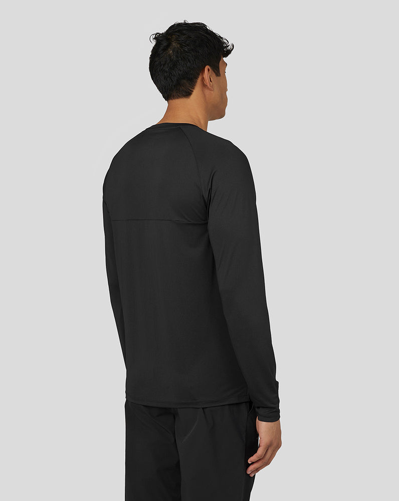 Black Castore Active Performance Long Sleeve T-Shirt | 3671PHEUV