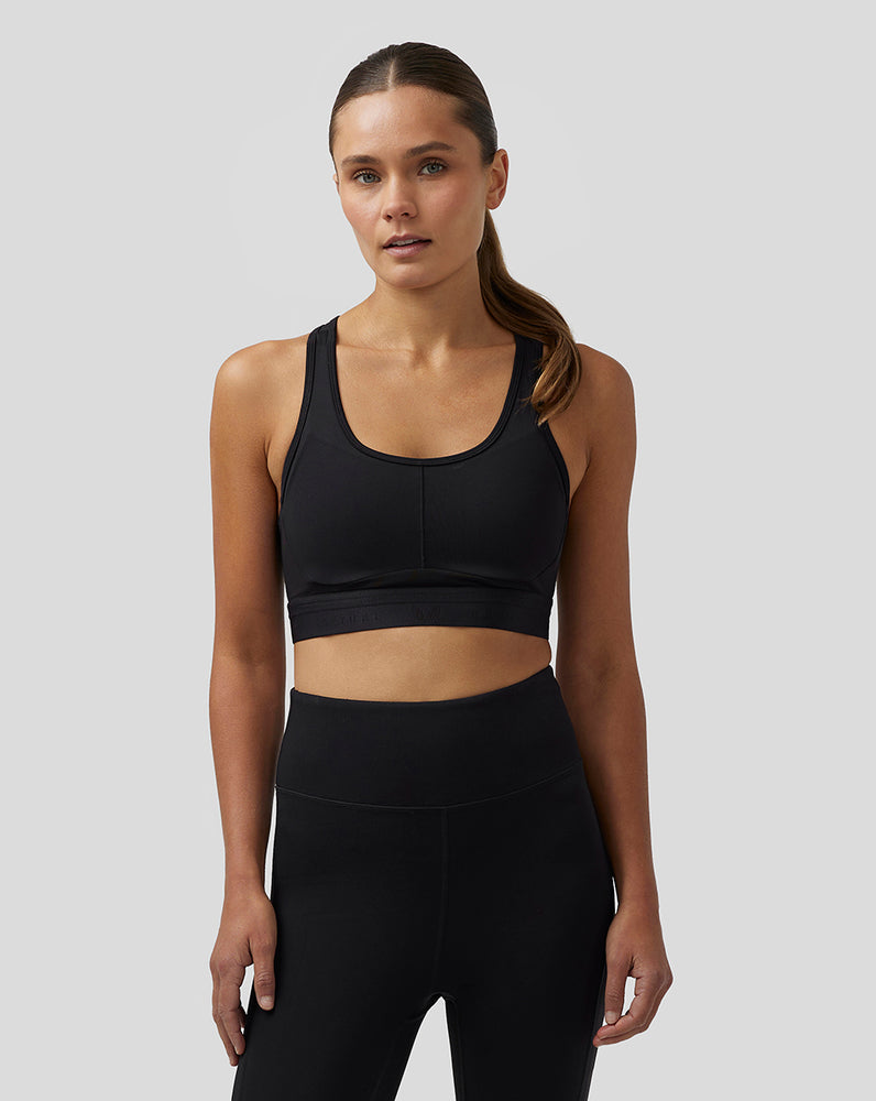 Black Castore Active Supportive Medium Impact Bra | 8307WSRZA