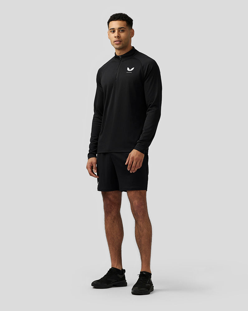 Black Castore Adapt Quarter Zip Top | 3579RKDLZ