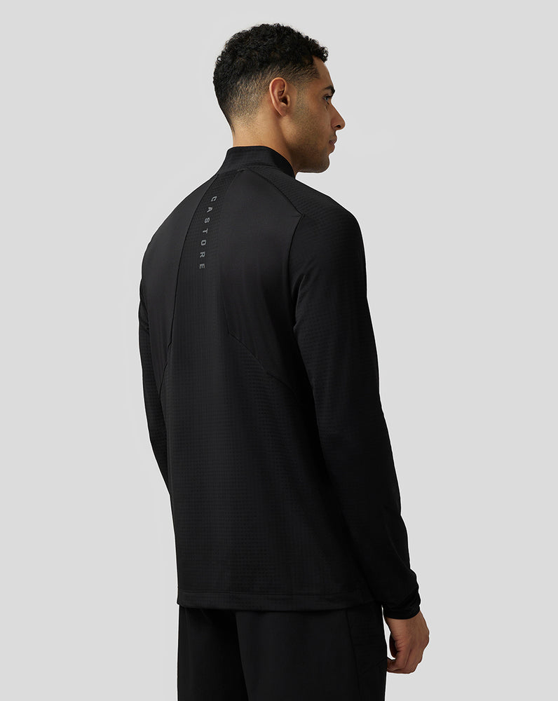 Black Castore Apex Aeromesh Quarter Zip | 4782OVSFL