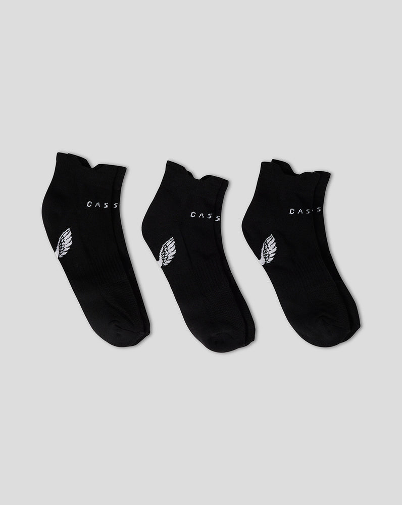 Black Castore Cushioned Ankle Socks 3 Pack | 0956GKMZR