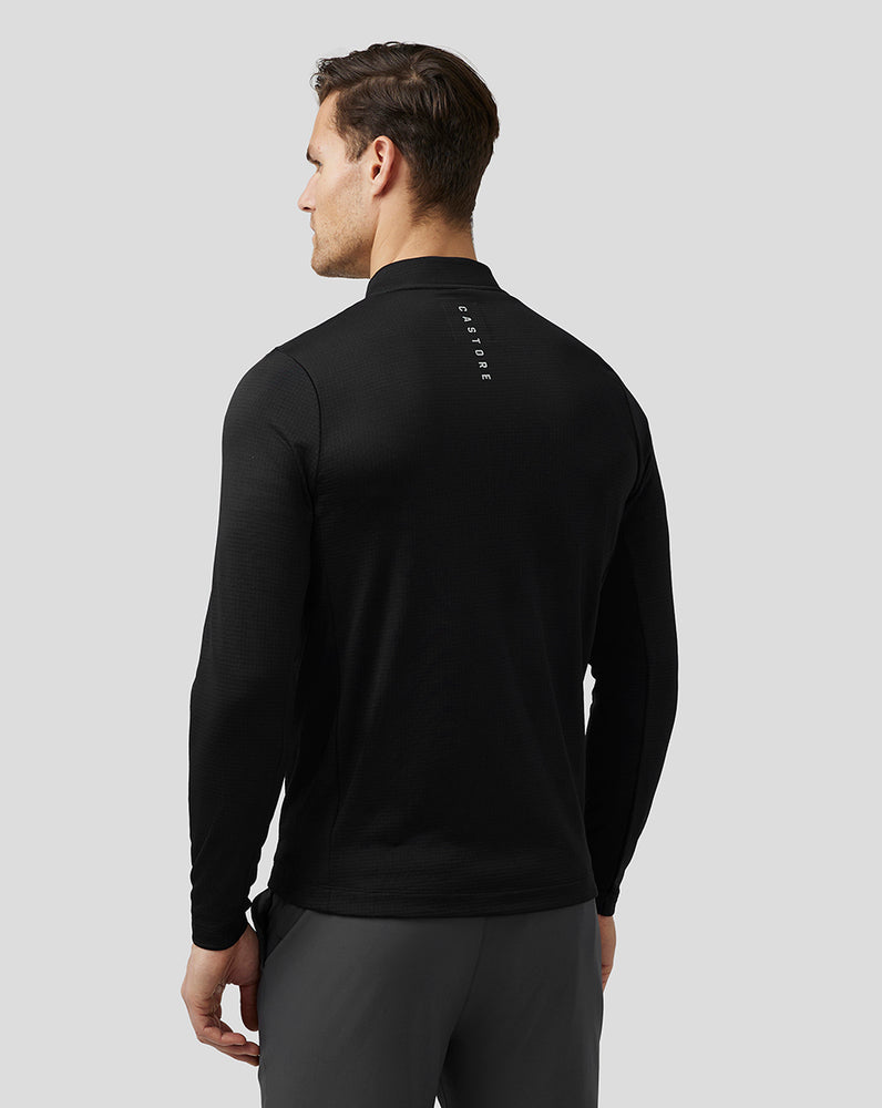 Black Castore Golf Pinnacle Tech Half Zip Top | 6173BYXQI