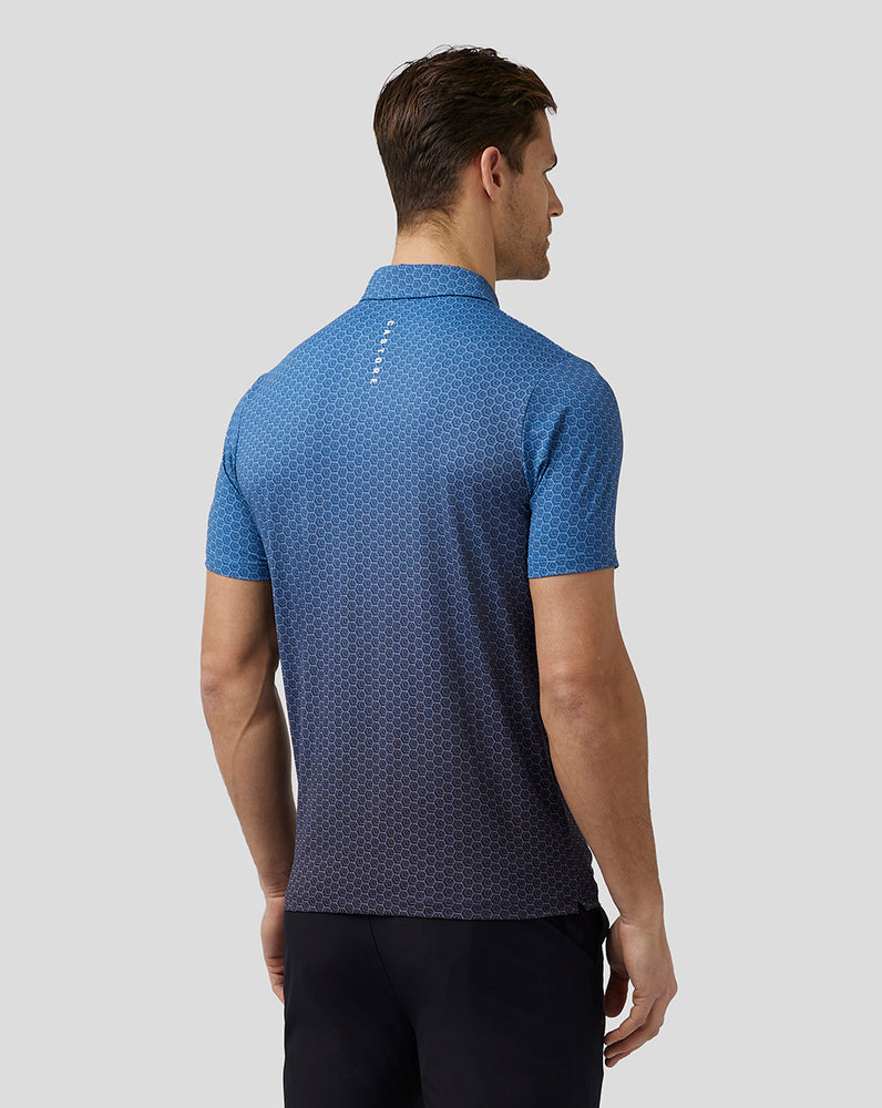 Blue Castore Golf Print Polo | 0589JGLTN