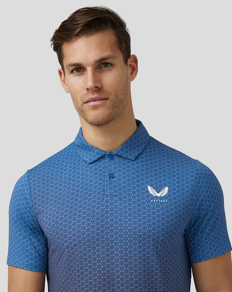 Blue Castore Golf Print Polo | 0589JGLTN