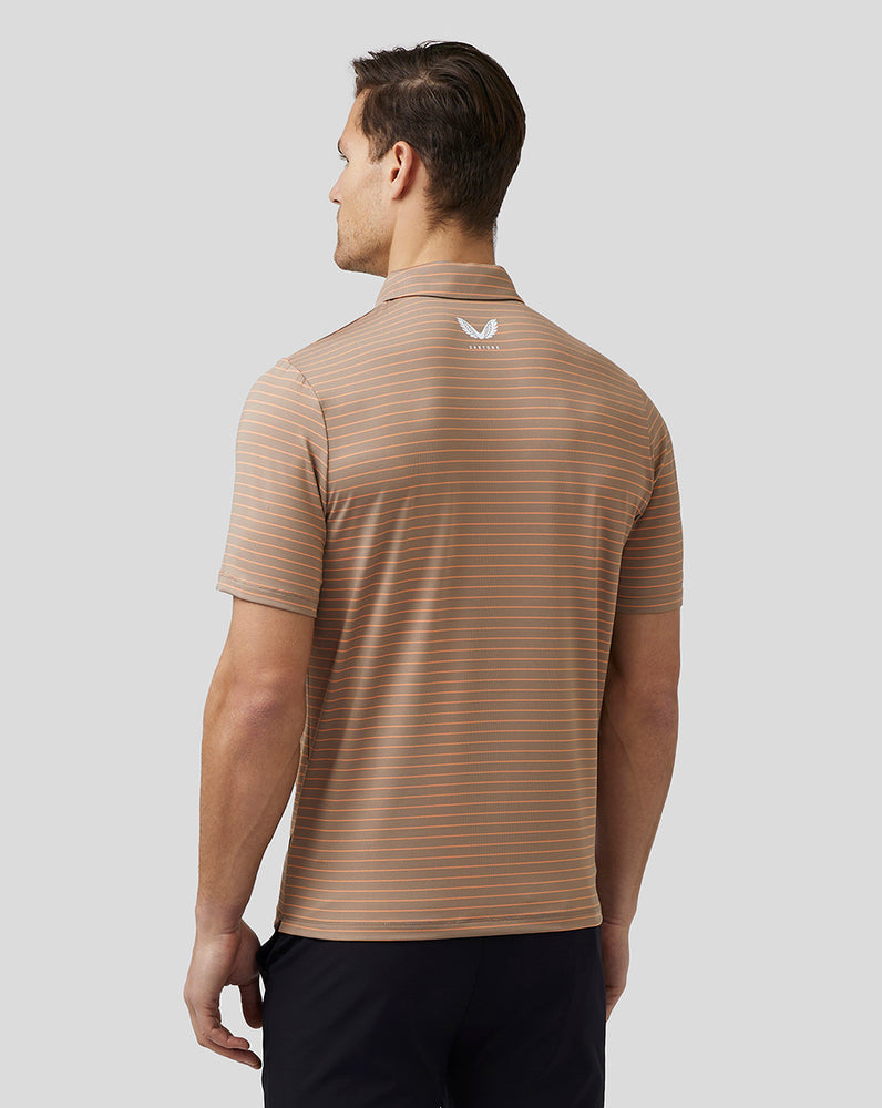 Clay Castore Golf Yarn Dye Stripe Polo | 7956CMPEN