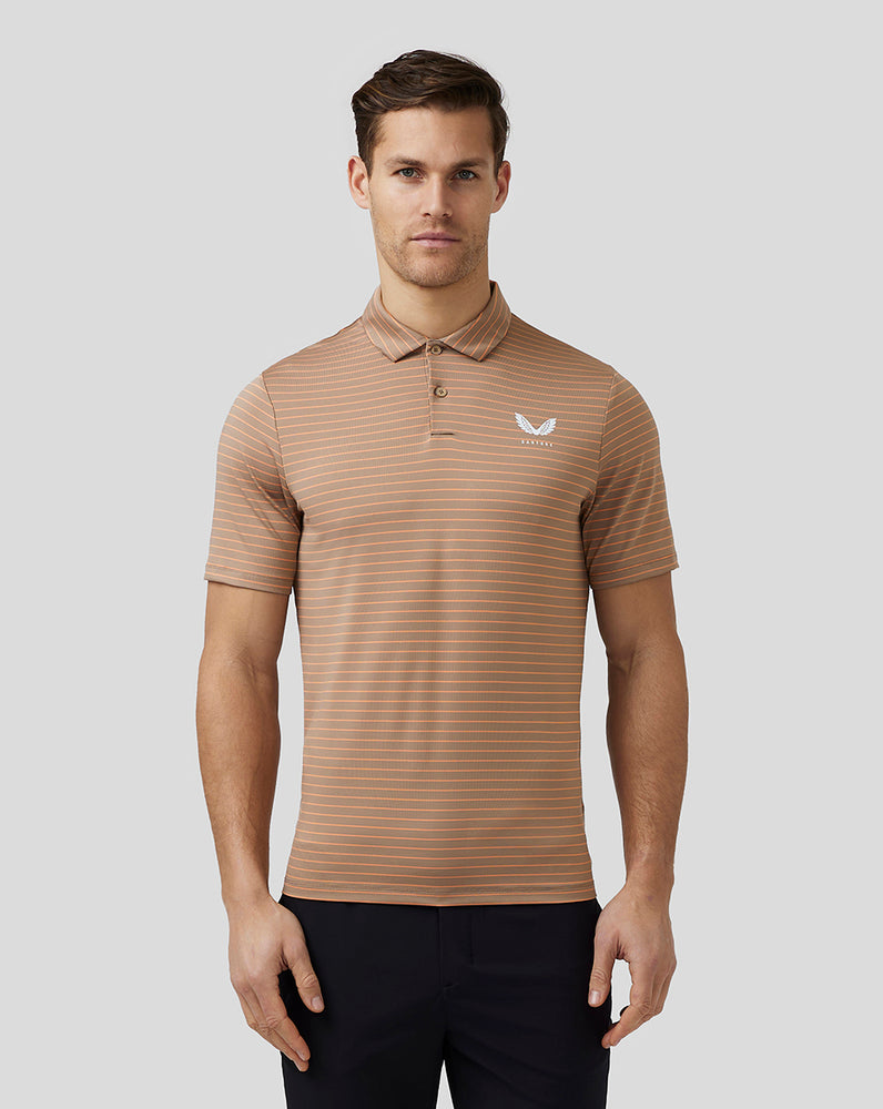 Clay Castore Golf Yarn Dye Stripe Polo | 7956CMPEN