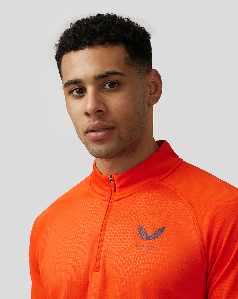 Deep Orange Castore Adapt Quarter Zip Top | 3152WYXNB