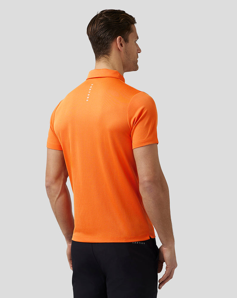 Deep Orange Castore Golf Engineered Knit Polo | 0763WYQVL