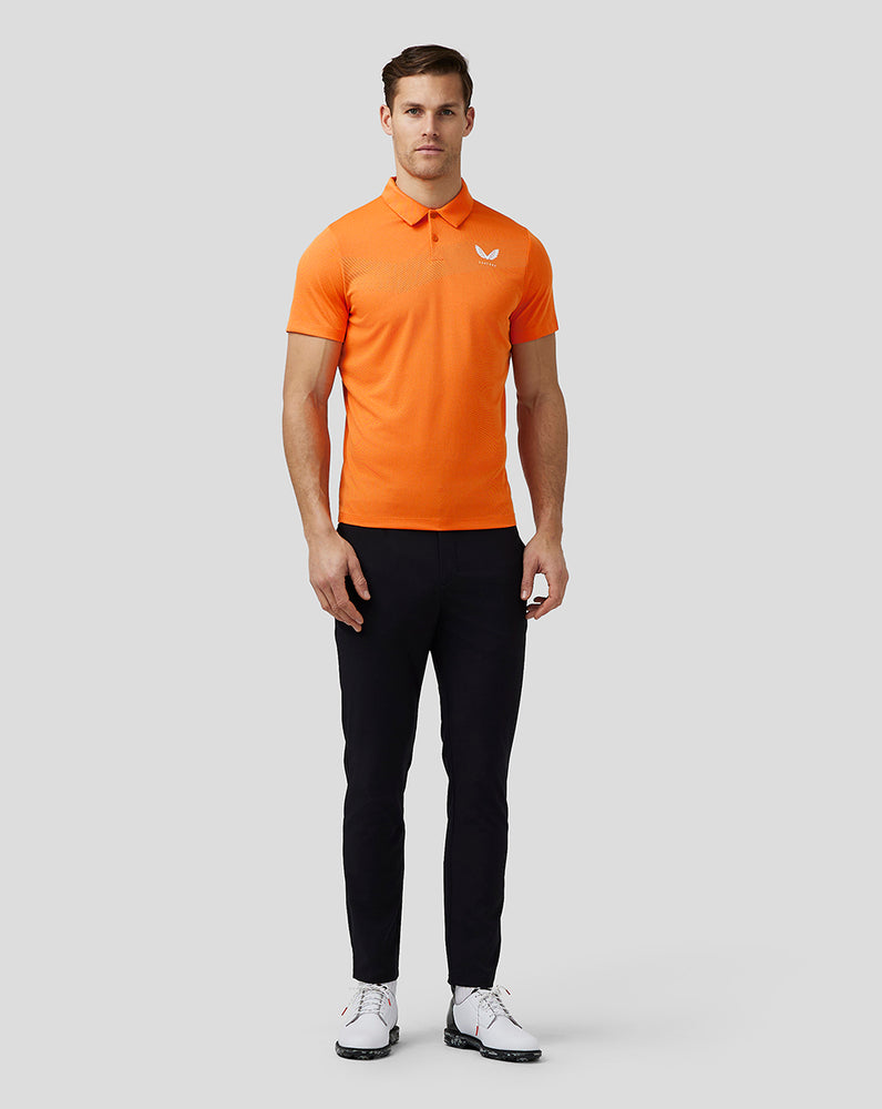 Deep Orange Castore Golf Engineered Knit Polo | 0763WYQVL