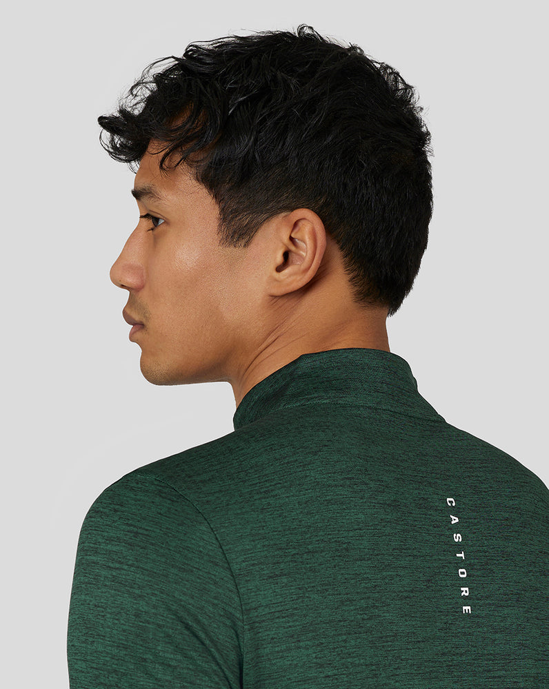 Green Castore Active Marl Quarter Zip | 1274YFRTU