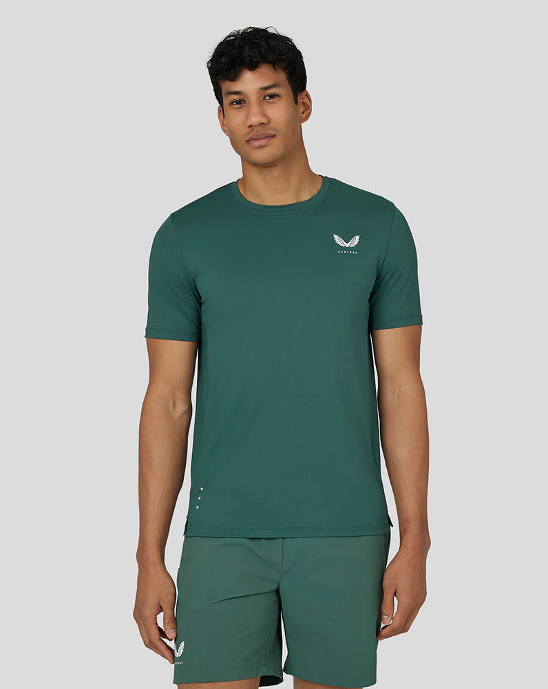 Green Castore Active Short Sleeve T-Shirt | 1537EBKXC