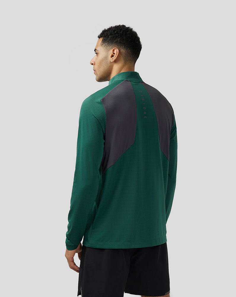 Green Castore Apex Aeromesh Quarter Zip | 6174TEIFO