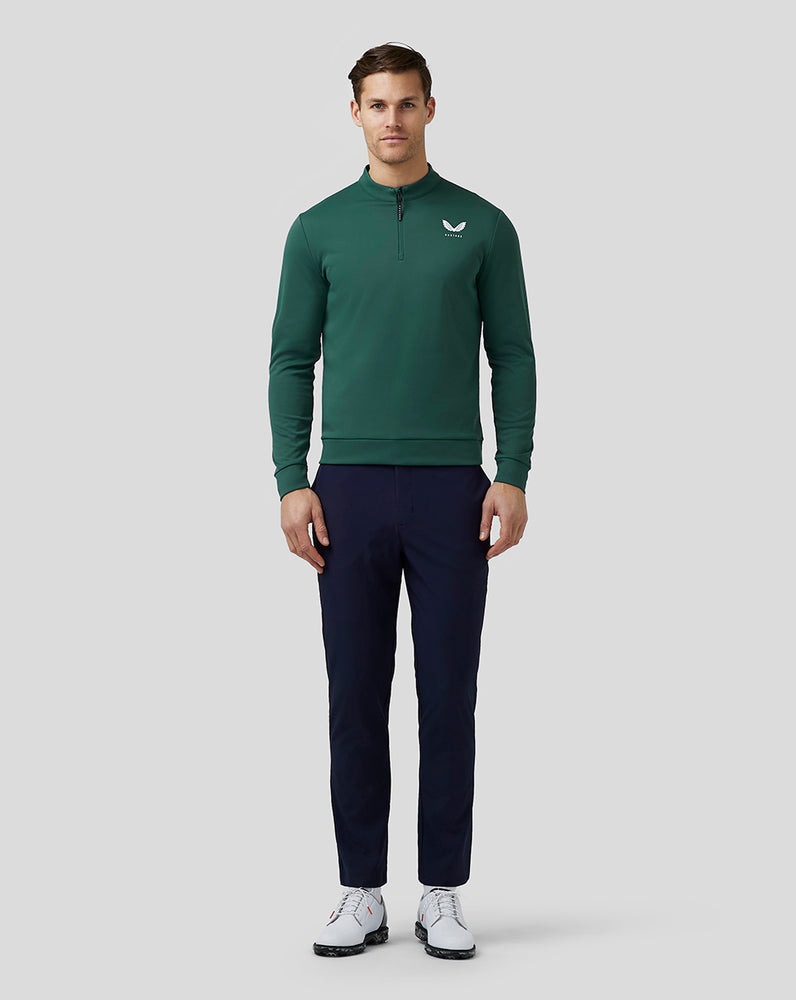 Green Castore Golf Club Classic Quarter Zip Top | 9230GACQT