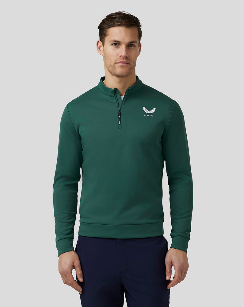 Green Castore Golf Club Classic Quarter Zip Top | 9230GACQT