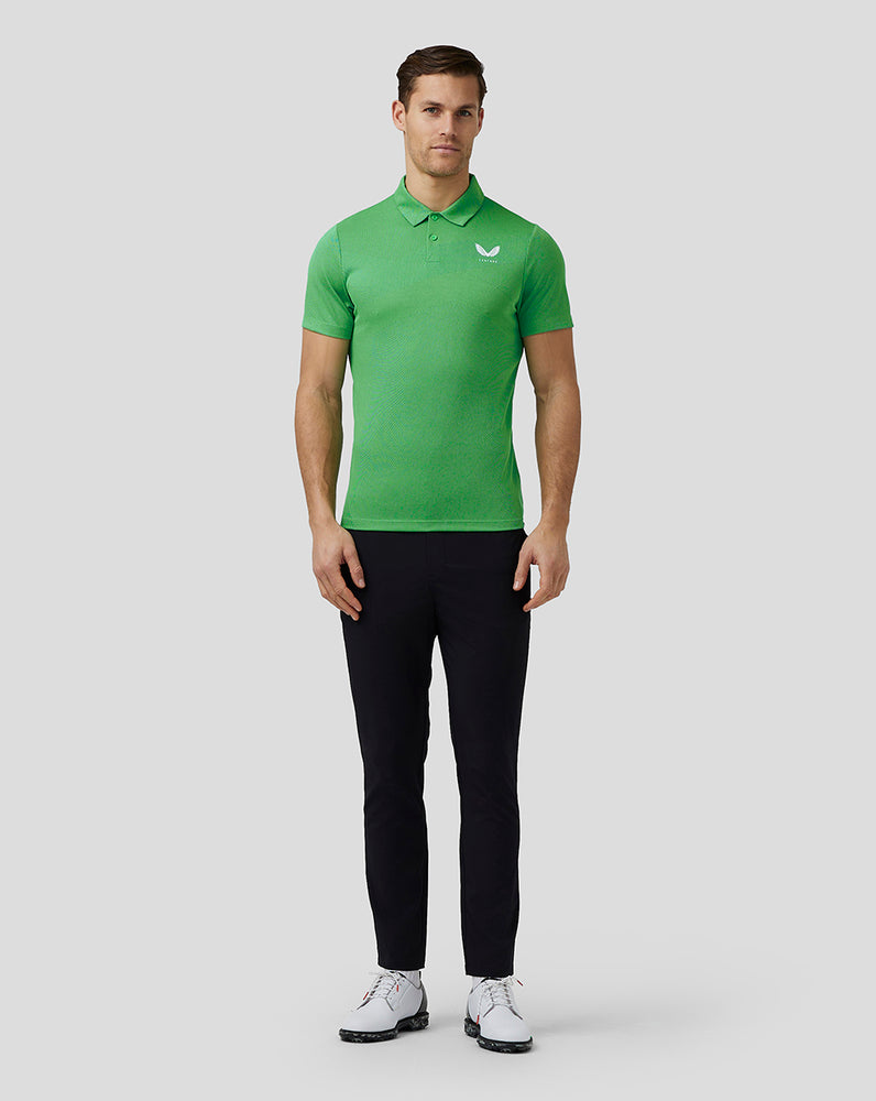 Green Castore Golf Engineered Knit Polo | 4605RMLKQ