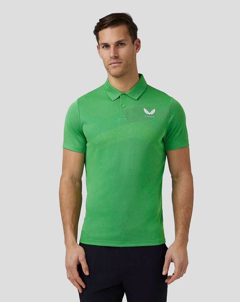 Green Castore Golf Engineered Knit Polo | 4605RMLKQ