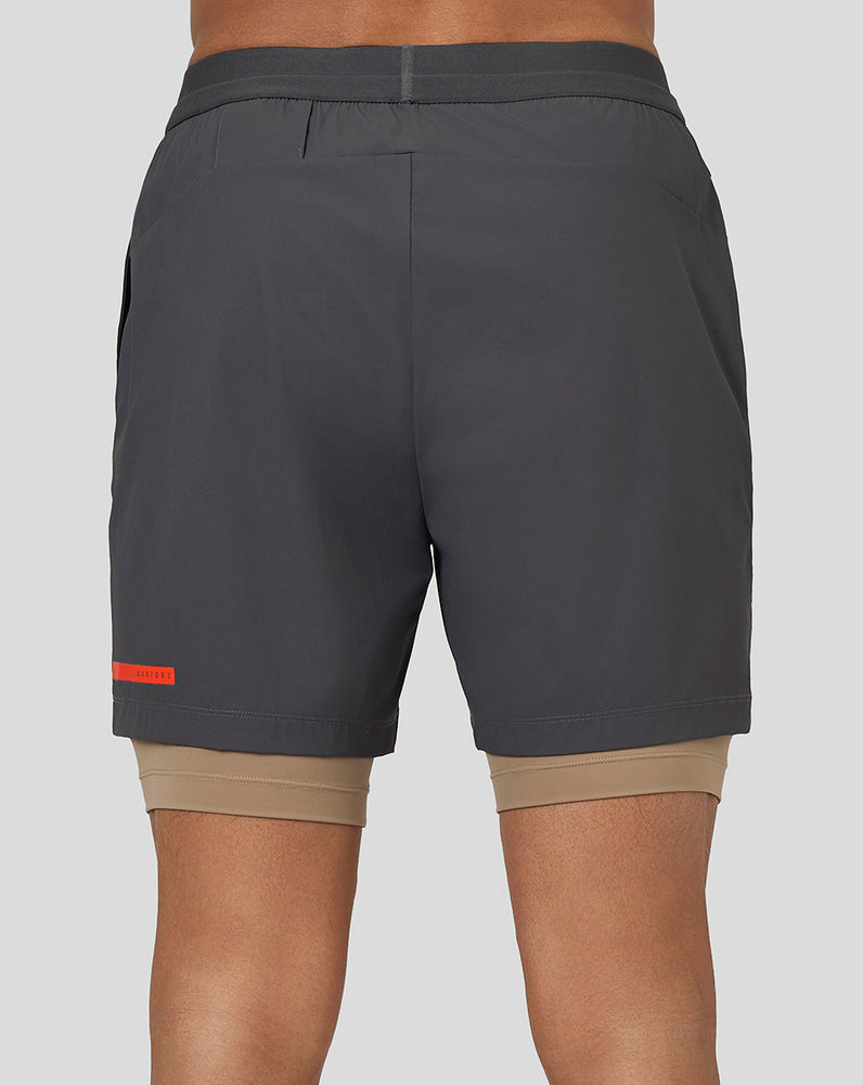 Gunmetal Castore Flow 2-in-1 Shorts | 1875KBXAW