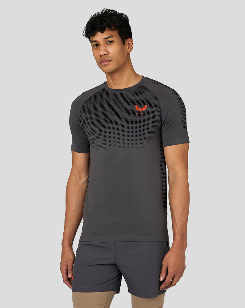 Gunmetal Castore Flow Seamless Training T-Shirt | 0186PKULJ