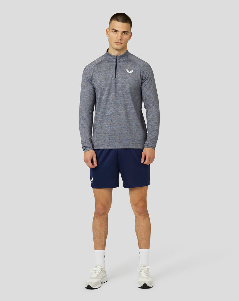 Navy Castore Adapt Long Sleeve Standard Quarter Zip Top | 9270RHIPG