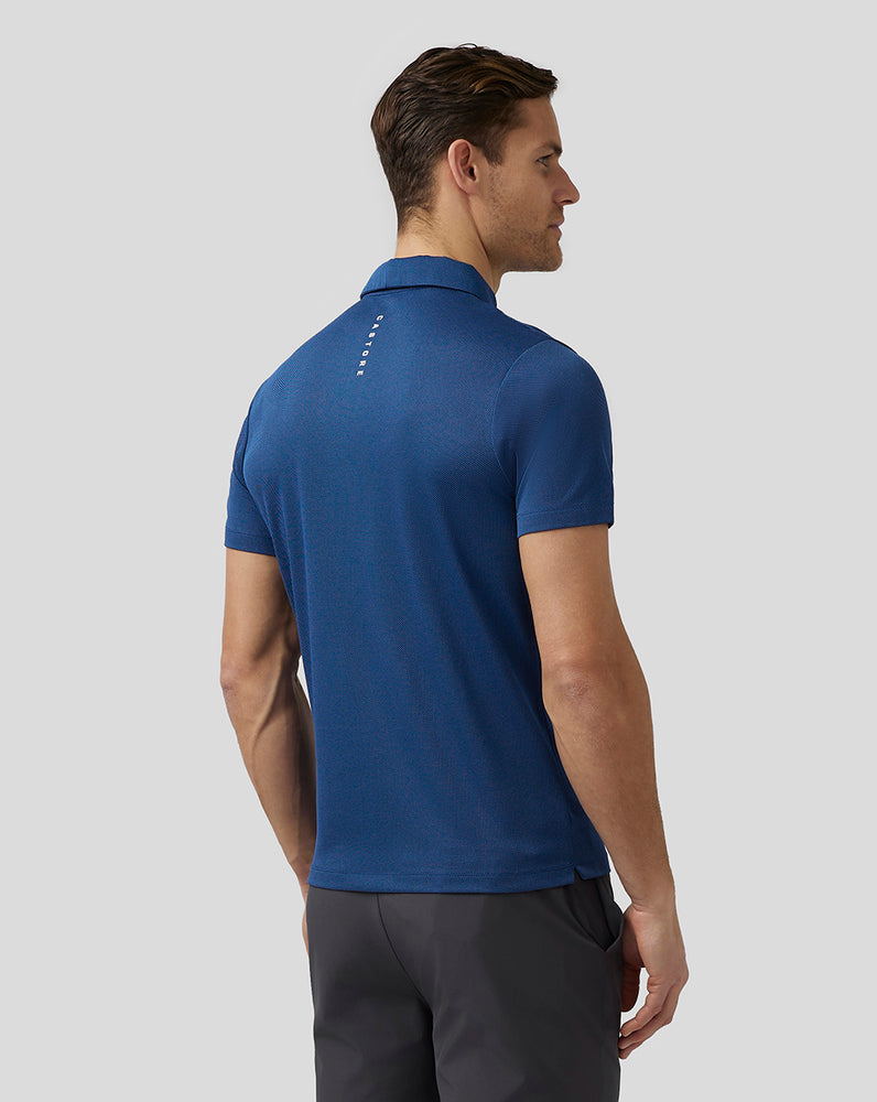 Navy Castore Golf Engineered Knit Polo | 2643DOSEC