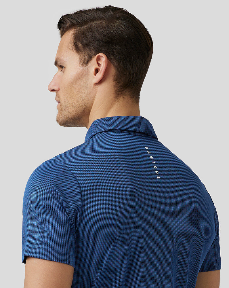 Navy Castore Golf Engineered Knit Polo | 2643DOSEC