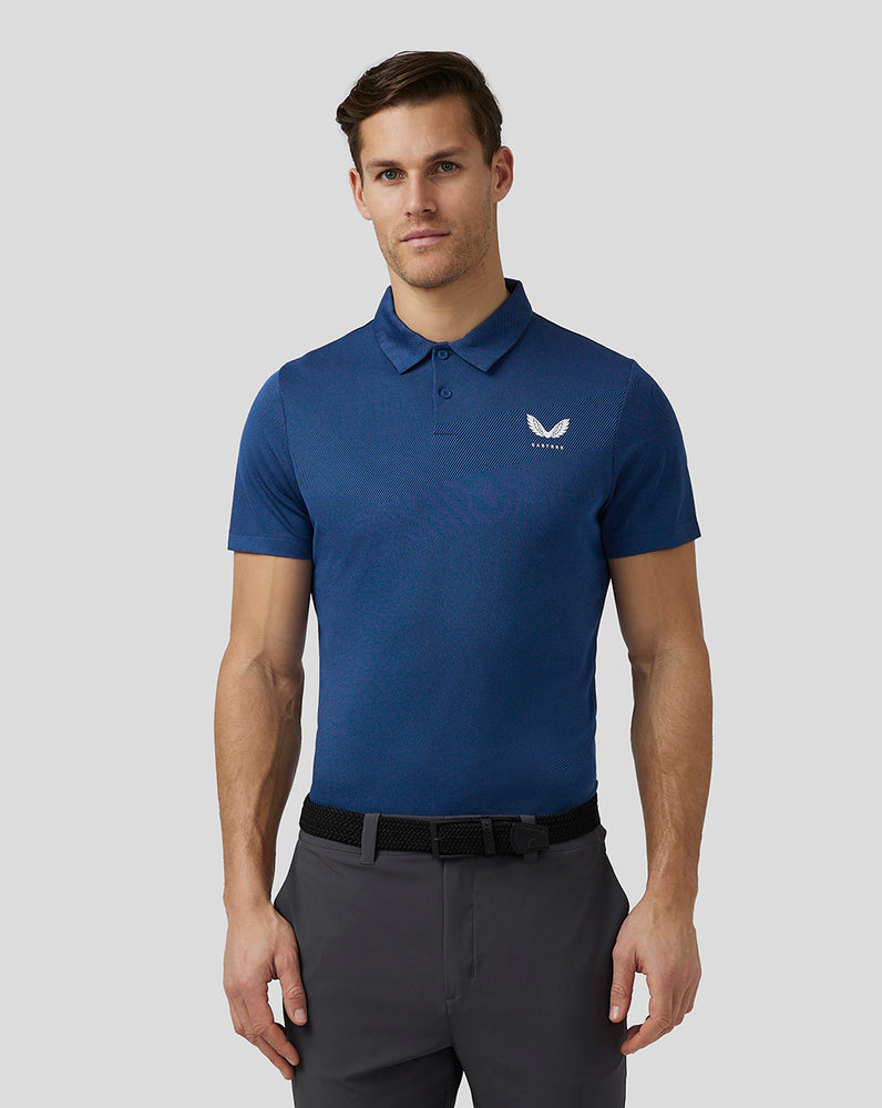 Navy Castore Golf Engineered Knit Polo | 2643DOSEC