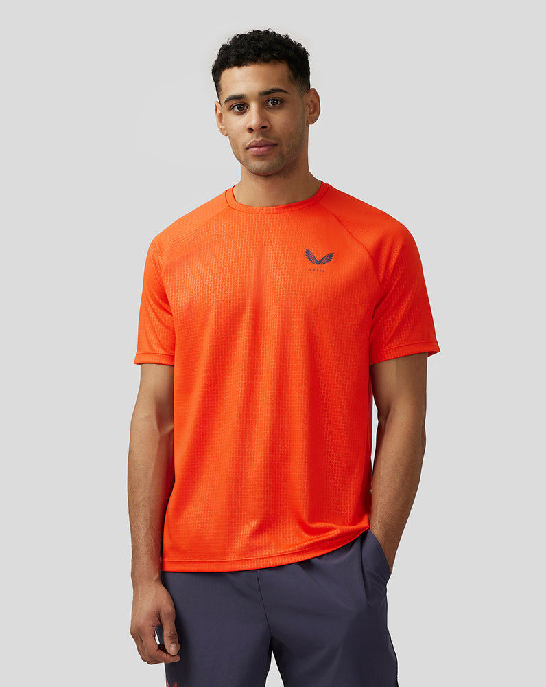 Orange Castore Adapt Short Sleeve Printed T Shirt | 1893NDOFE