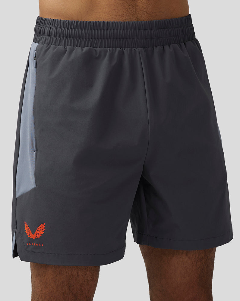 Pewter Blue Castore Apex 6” Woven Shorts | 6975VXWUC