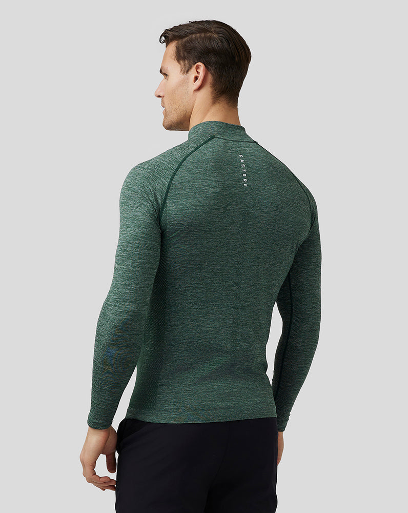 Pine Grey Castore Golf Body Mapped Seamless Quarter Zip Top | 1207GNOSI