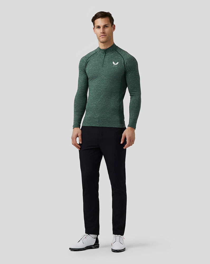 Pine Grey Castore Golf Body Mapped Seamless Quarter Zip Top | 1207GNOSI