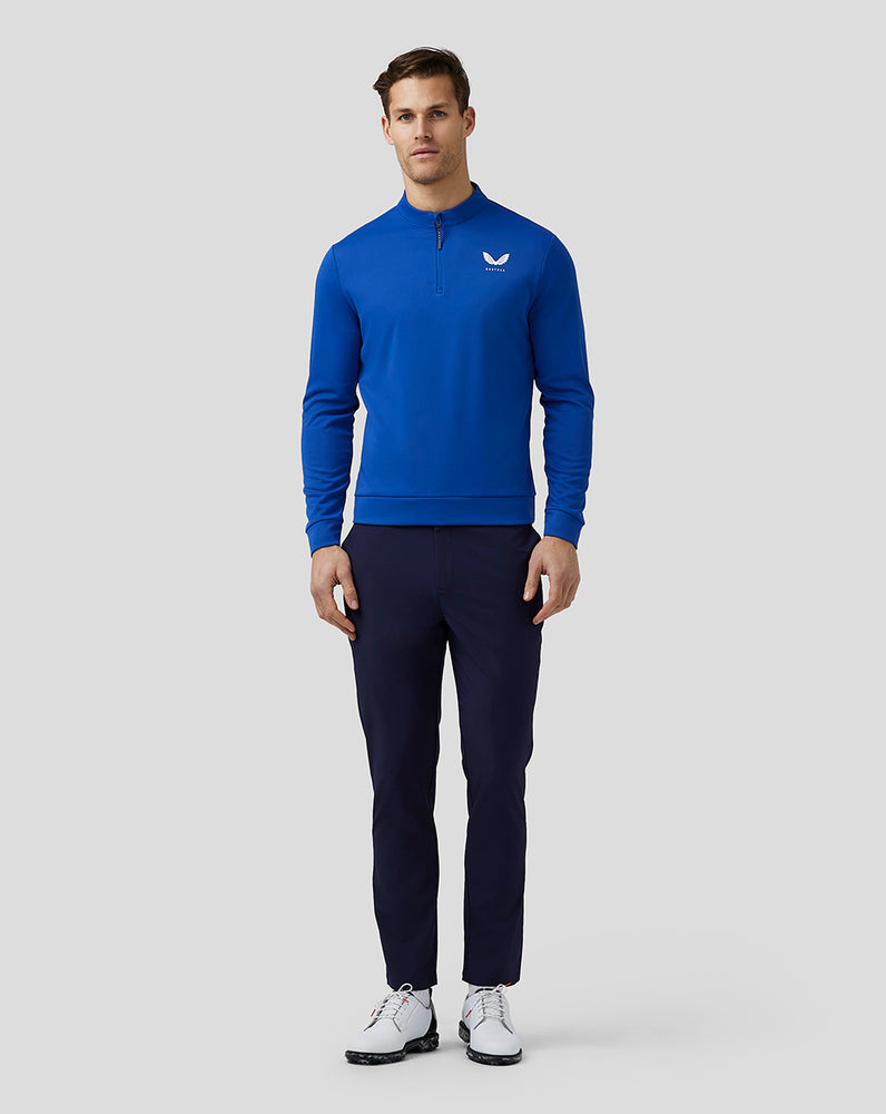 Royal Blue Castore Golf Club Classic Quarter Zip Top | 5261LPWDQ