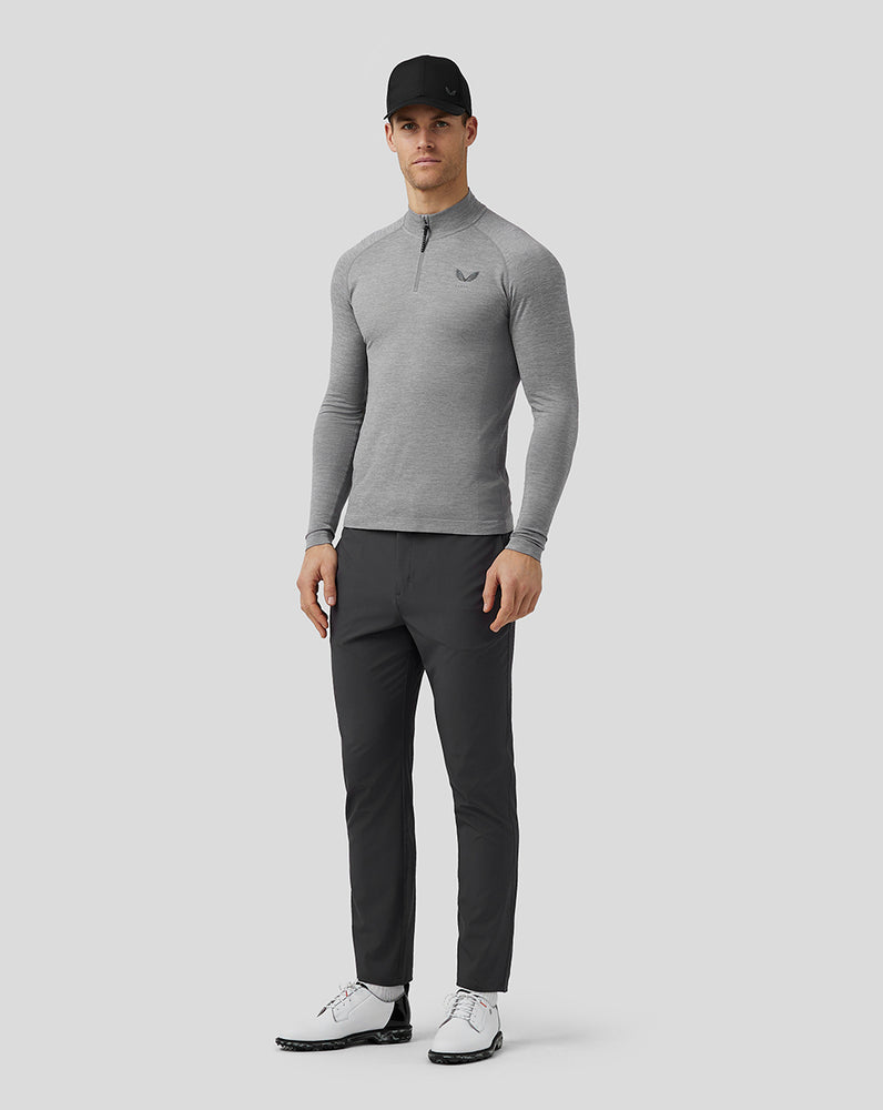 Steel Castore Golf Body Mapped Seamless Quarter Zip Top | 8294UXTFV