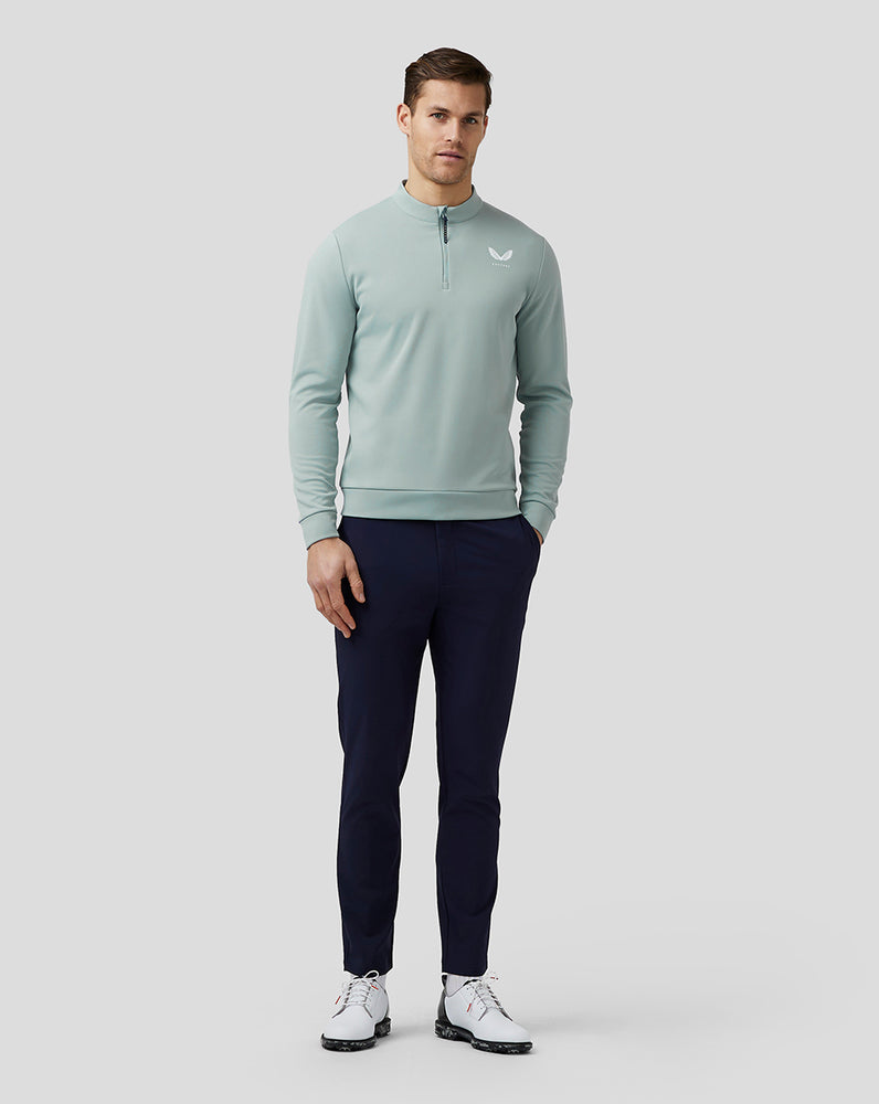 Stone Blue Castore Golf Club Classic Quarter Zip Top | 9108LFJZM