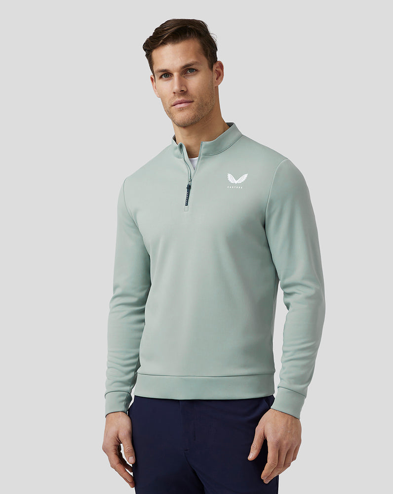 Stone Blue Castore Golf Club Classic Quarter Zip Top | 9108LFJZM