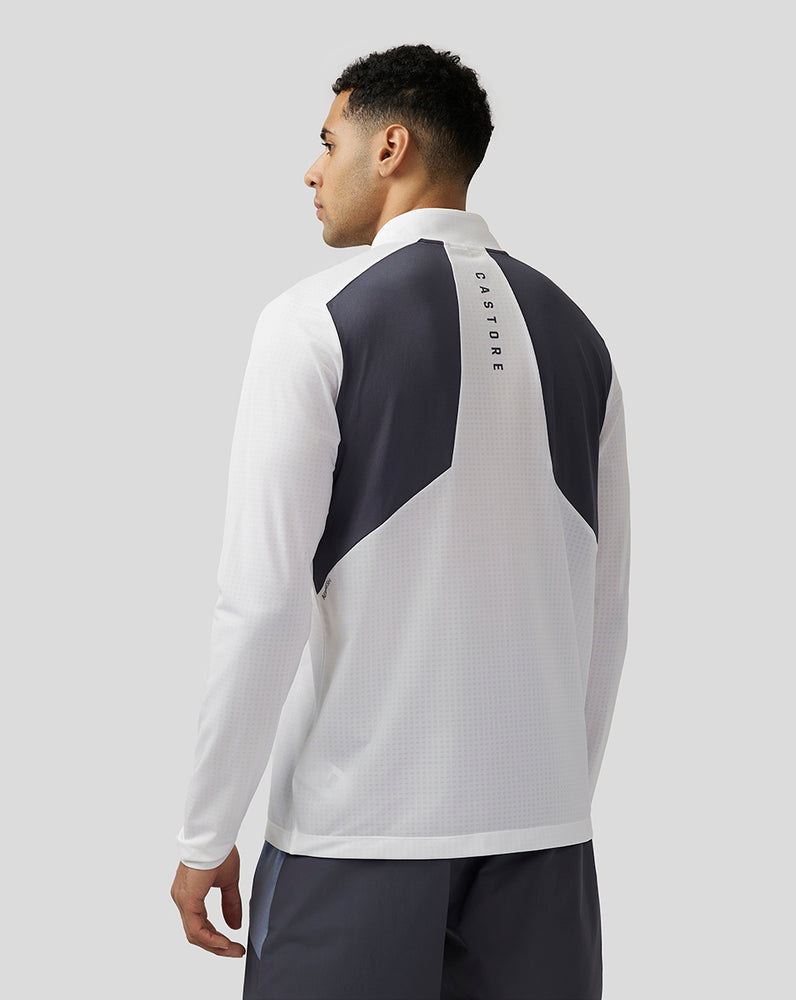 White Castore Apex Aeromesh Quarter Zip | 0568UPWCM