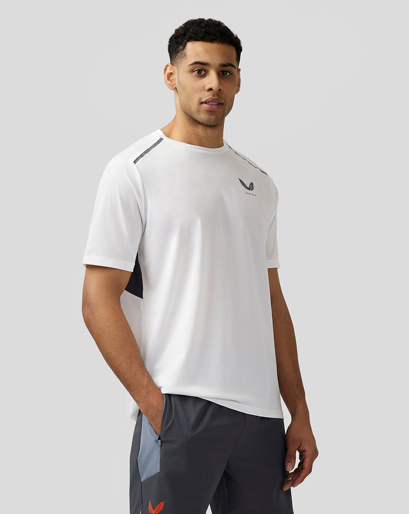 White Castore Apex Aeromesh T-Shirt | 4630NFGBO