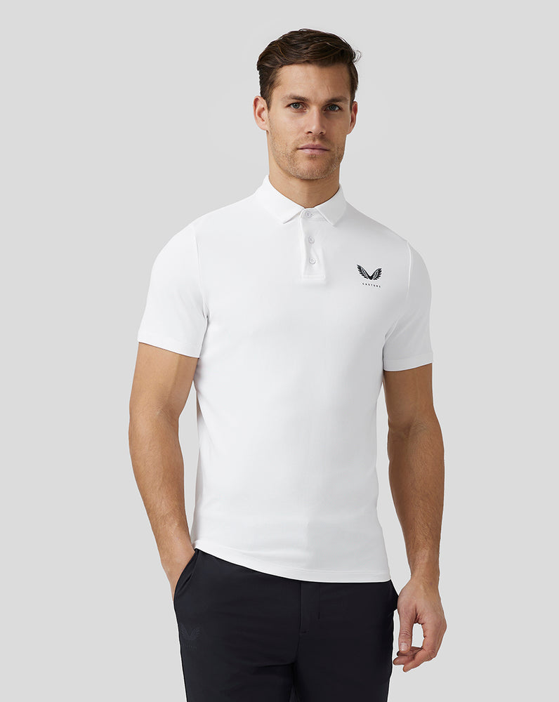 White Castore Golf Essential Polo | 2368HMFWC