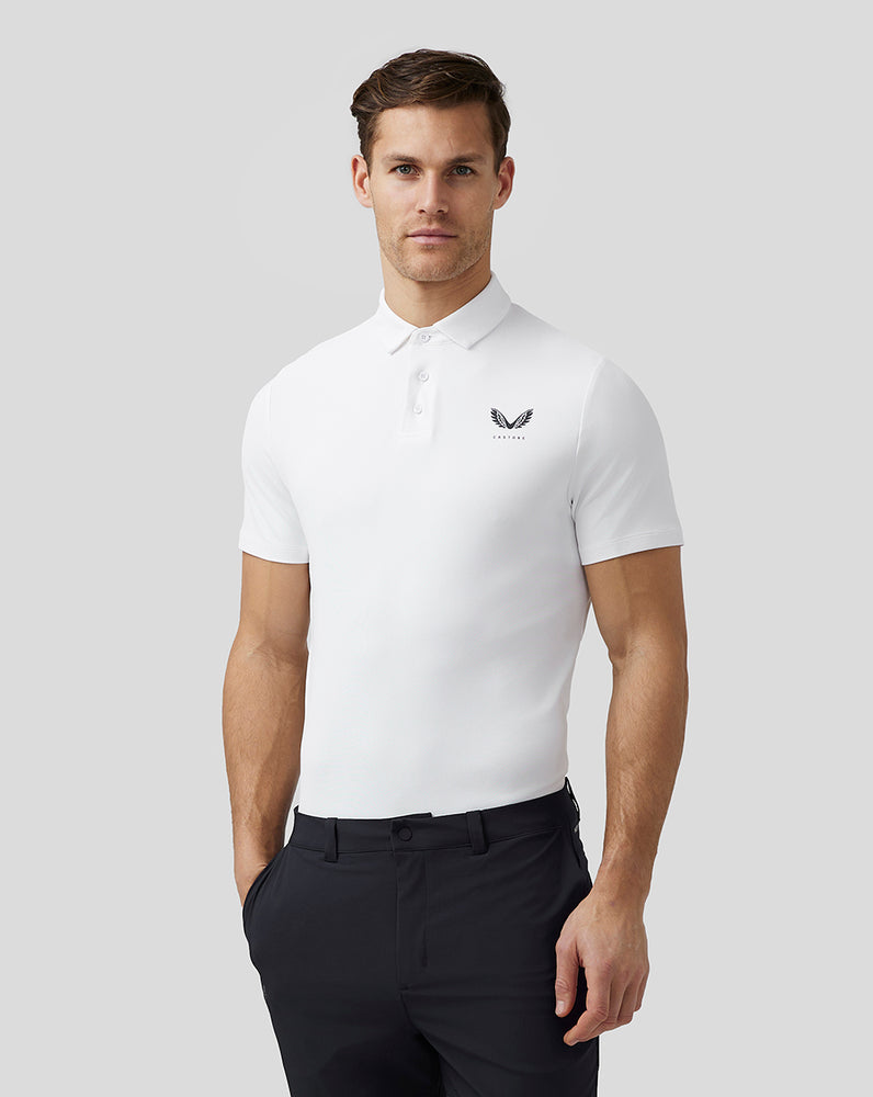 White Castore Golf Essential Polo | 2368HMFWC