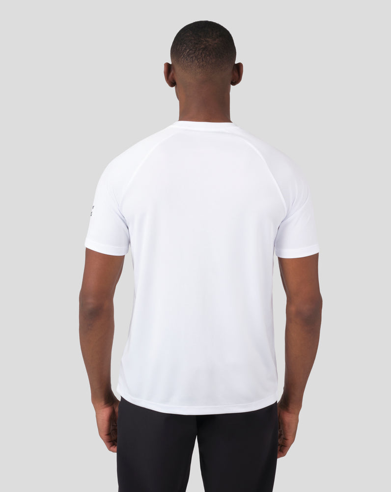 White Castore Short Sleeve Raglan T-Shirt | 1642IOQVG