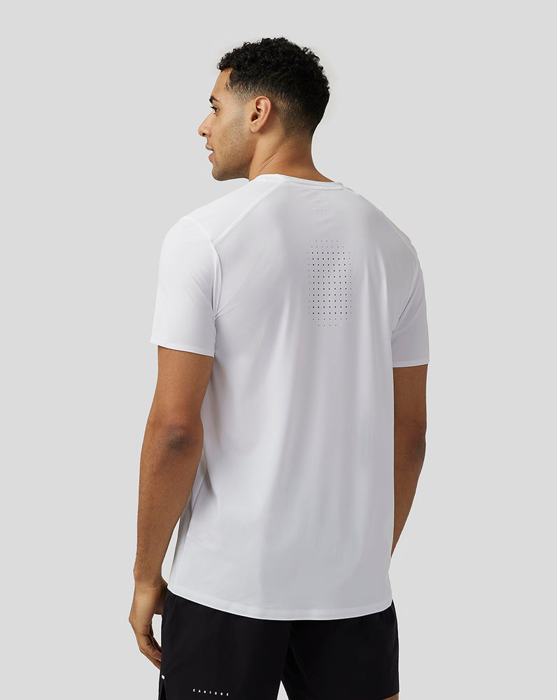 White Castore Zone Ventilated Training T-Shirt | 8251OFSIL