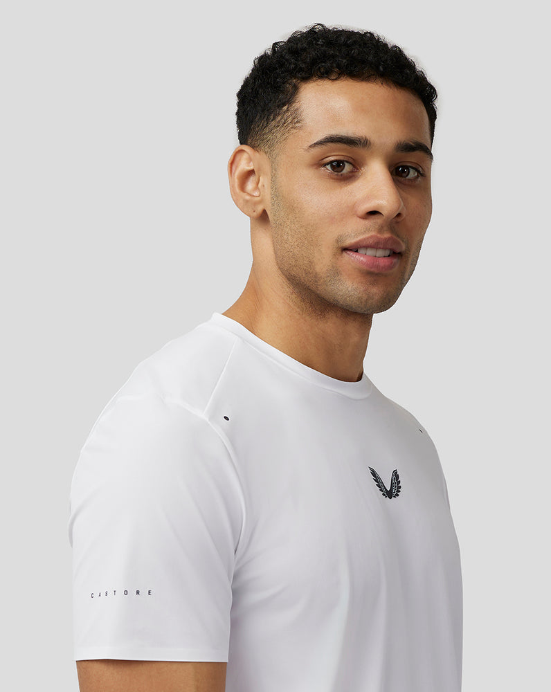 White Castore Zone Ventilated Training T-Shirt | 8251OFSIL